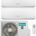 Мульти-сплит система Hisense AMS-09UR4SVEDB65 (2шт) + AMW2-18U4RXC (1шт) Инвертор. Plasma Silver