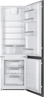 Встраиваемый двухкамерный холодильник Smeg C81721F