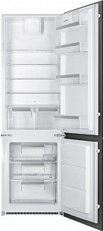 Встраиваемый двухкамерный холодильник Smeg C81721F