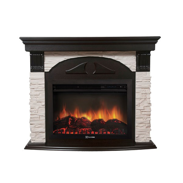 Портал каминный Firelight Torre 30S белый/венге