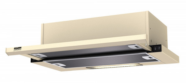 Встраиваемая вытяжка Krona Kamilla Slim 600 Ivory 2 мотора
