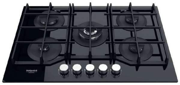 Встраиваемая газовая варочная панель Hotpoint-Ariston HAGS 72F/BK